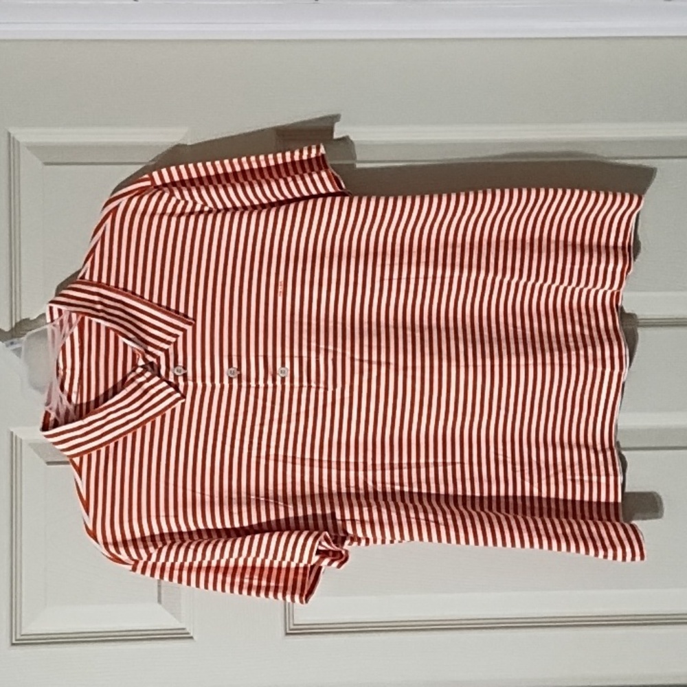 Prada Striped white/orange Polo Shirt size L